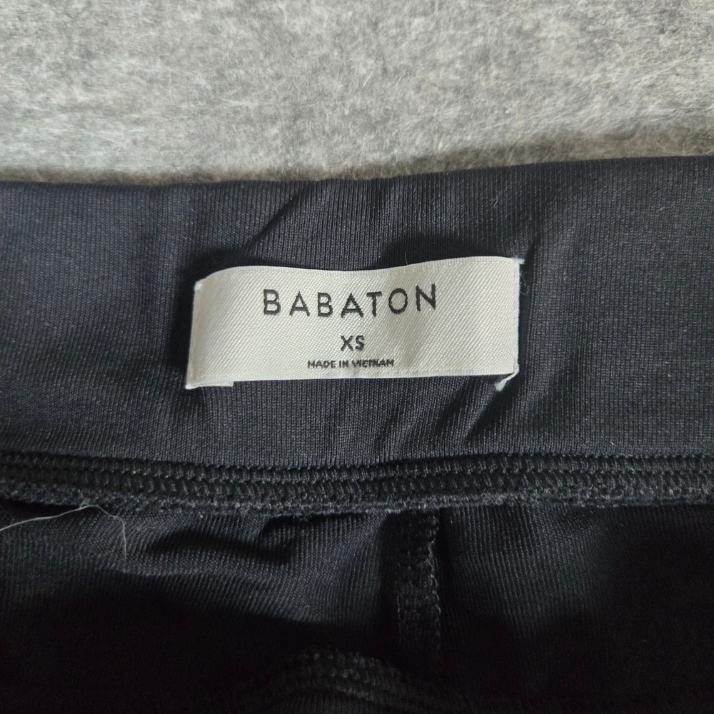 Babaton Women Black High-Stretch Biker Athletic Shorts XS